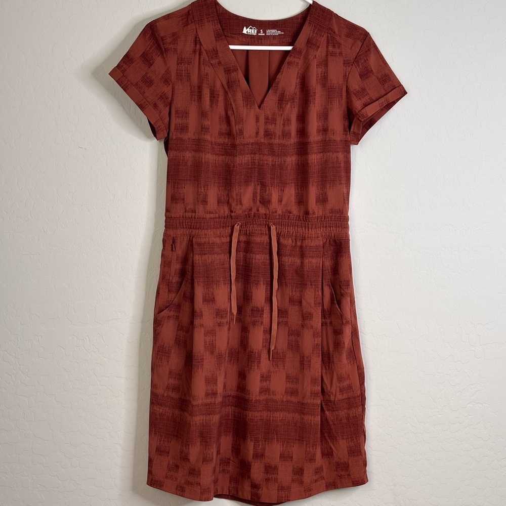 REI Co-op Dress Womens Small Brown Aoraki Travel Outdoor Nature Hiking Comfort